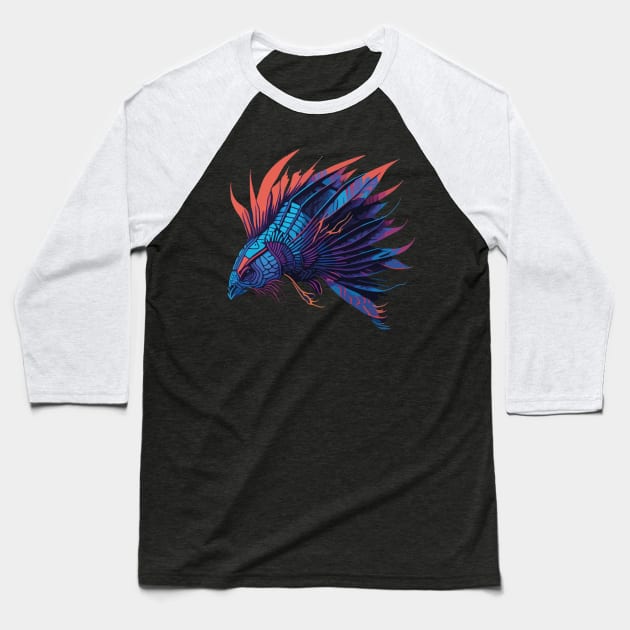 Lion-fish - Colorful Sea Fish Baseball T-Shirt by SARKAR3.0